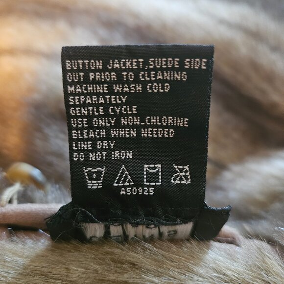 Dennis Basso Reversible Washable Faux Shearling Hooded Coat Tan -1X - EUC - Picture 7 of 9